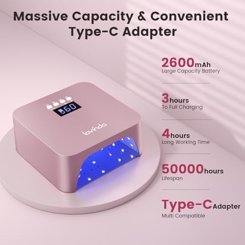 Cordless UV Nail Lamp (Rose Gold)