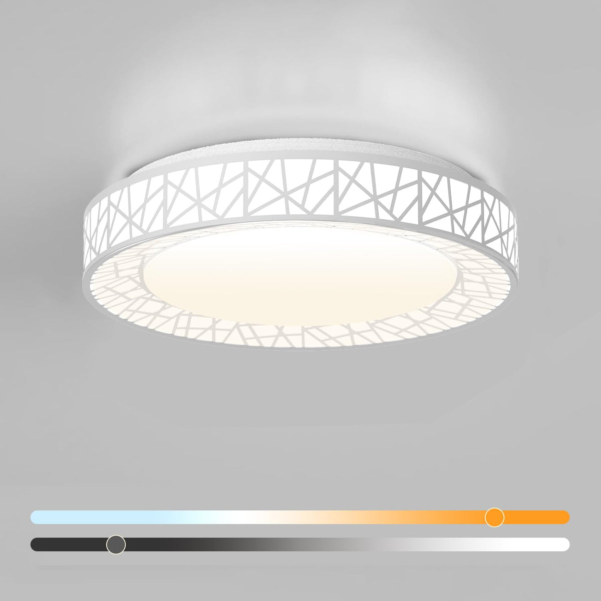 16 Inch Bird's Nest Flush Mount Ceiling Light (16 inch / White)