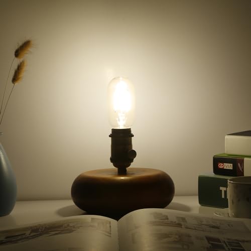 E26 LED Bulb 6W Equivalent e26 led Bulb 60 Watt Dimmable Warm White 2700K E26 Edison Bulb AC120V 600lm Tubular T14 T45 LED Bulb for Pendant