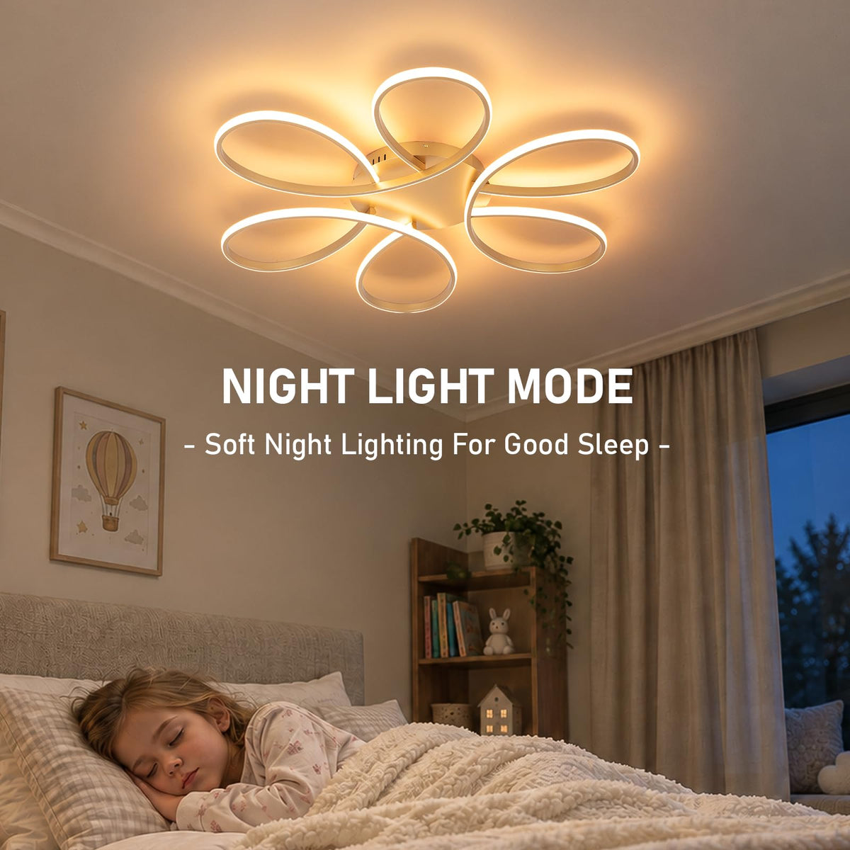 37.4inch Modern LED Ceiling Light (Gold / 6RINGS,37.4inch)