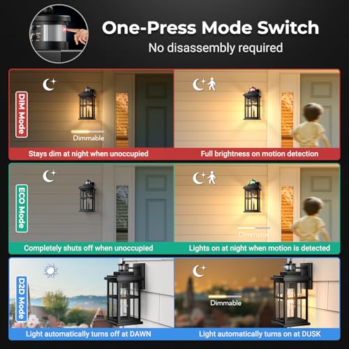 Large Motion Sensor Outdoor Light (Large Motion Sensor 1 Pack / Black)