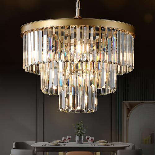 Modern Crystal Chandeliers Luxury Round Chandelier Light Fixture