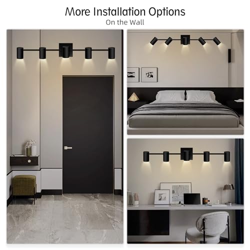 Track Lighting Kit (5 light-black)