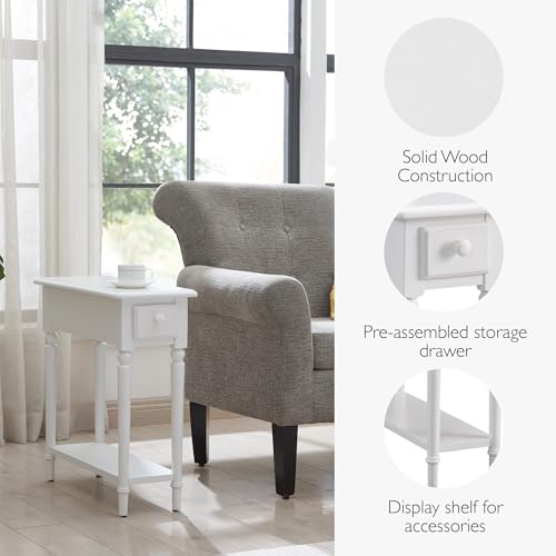 Coastal End Table (Orchid White)