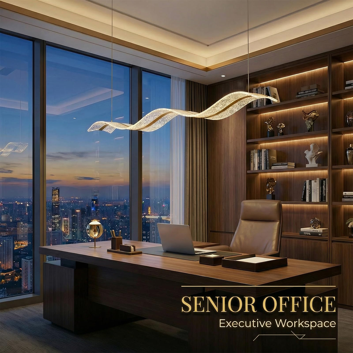 Modern LED Chandelier (style 1-43'')