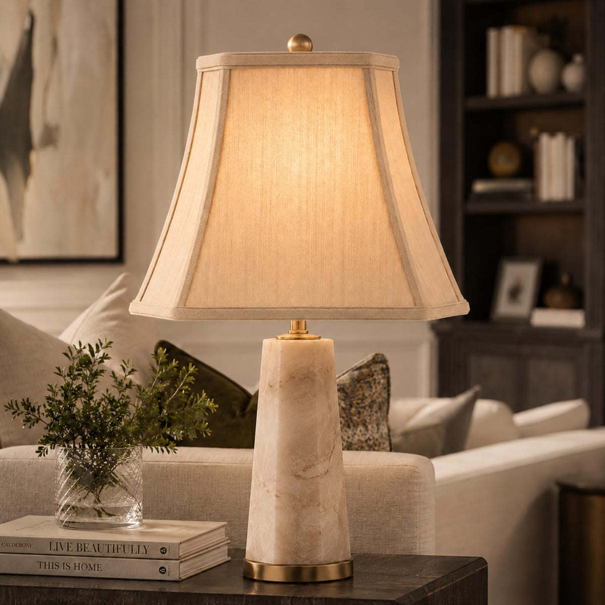 BSO-710-12BG-2 Rectangle Cut Corner Basic Lamp Shade, (5x6.5) x (8x12) x 10, Beige, 2-Pack ((5x6.5) x (8x12) x 10 / Beige - 2 Pack)