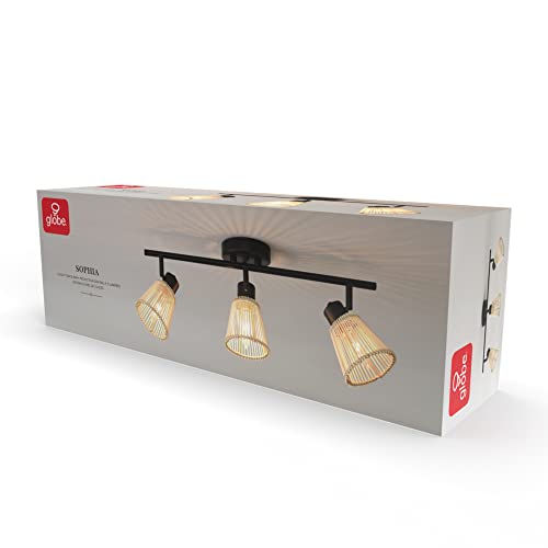 3 Light Track Lighting Kit (Black, Bamboo)