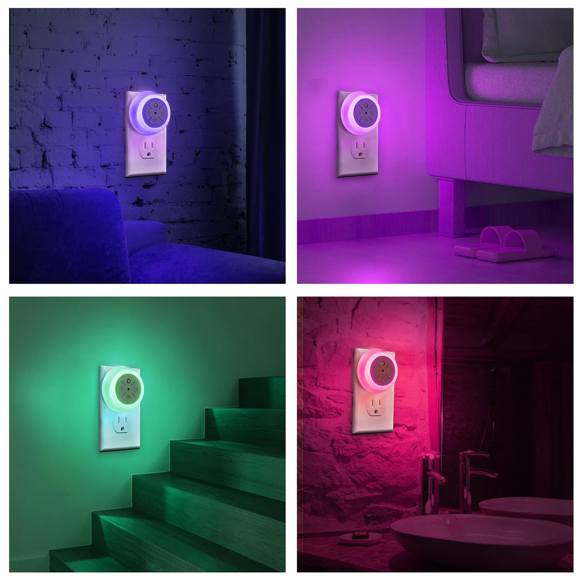 Night Lights Plug Into Wall with 12