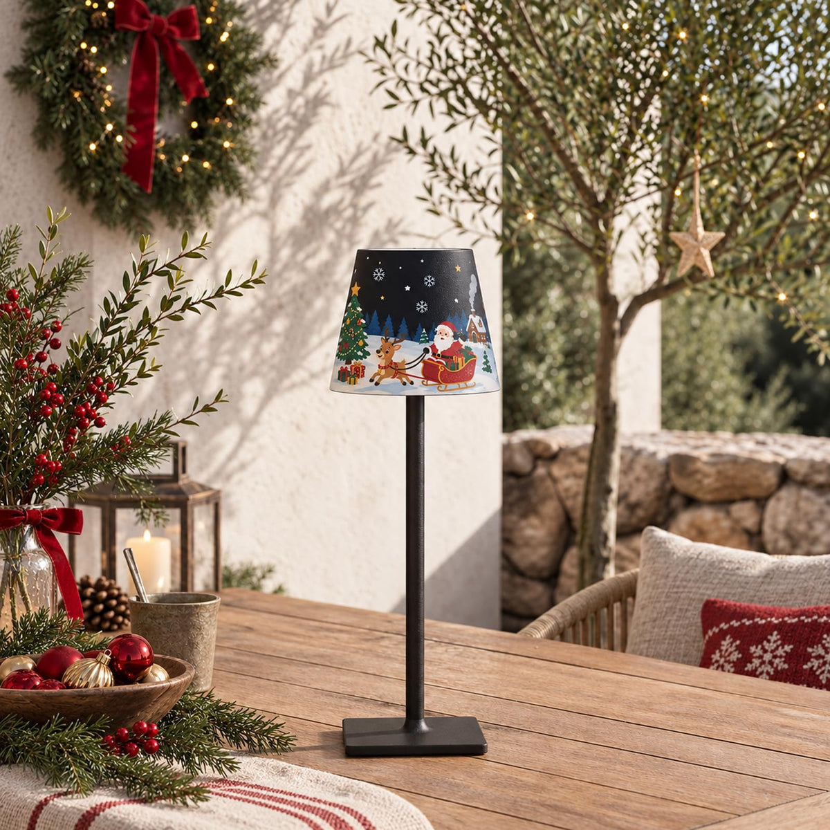 Black Rechargeable Cordless Table Lamp