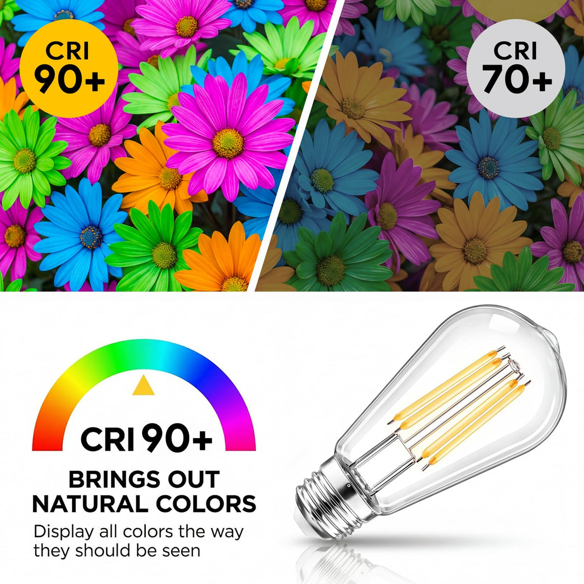 LED Light Bulbs 60W Equivalent (6 Pack)