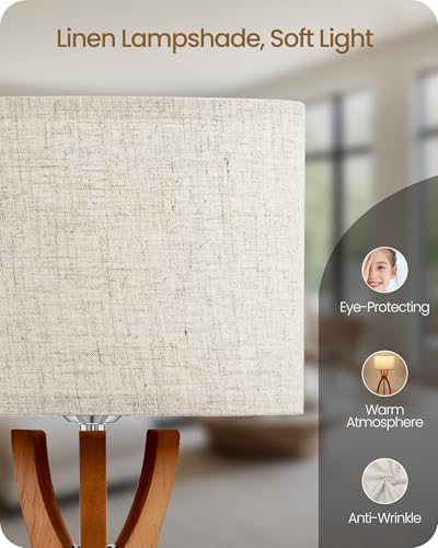 Table Lamps Set of 2 (Beige + Yellowish Brown)