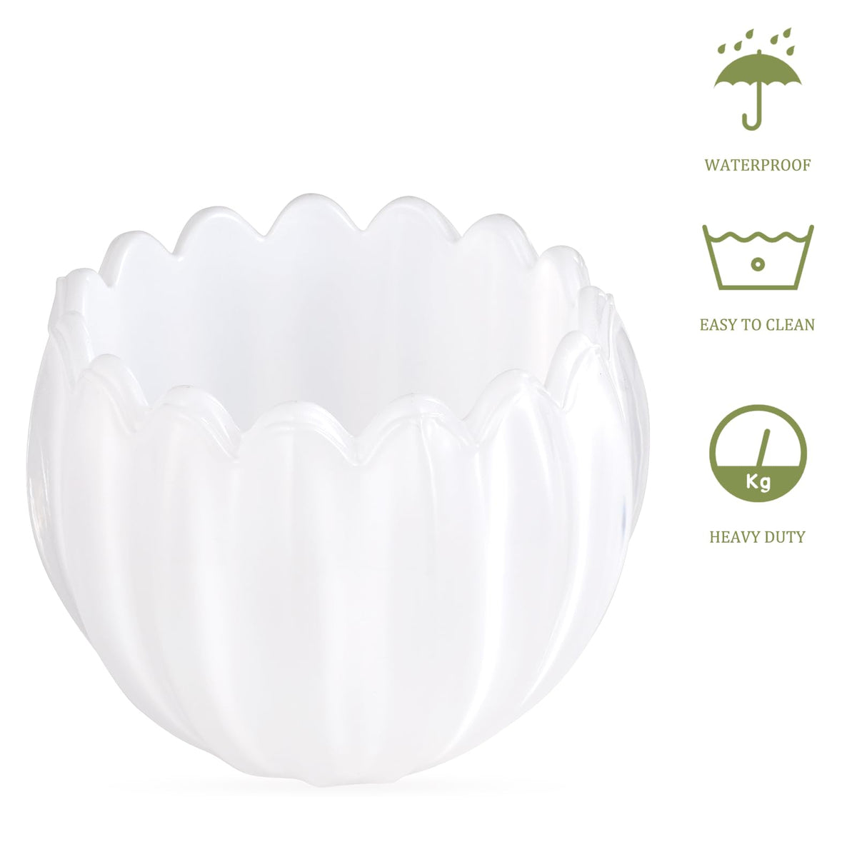 Tulip Lamp Shades Replacement (White)