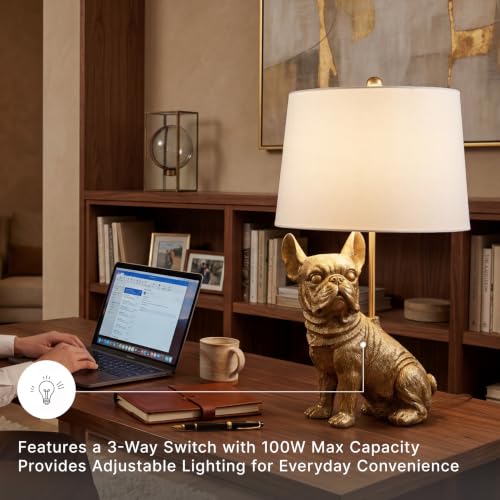 French Bulldog Animal Lamp (Gold / Table Lamp)