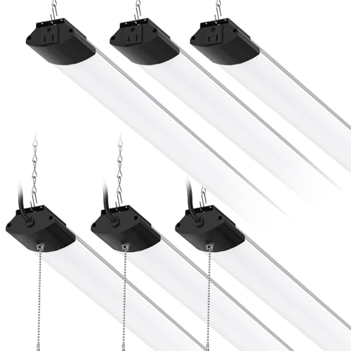 BS168 LED Shop Lights 8FT for Workshop (5000K / Black-168W-8FT-6 Packs)