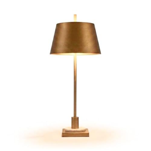 Fritzburn Metal Buffet Table Lamp (Gold Finish/White / Table Lamp)