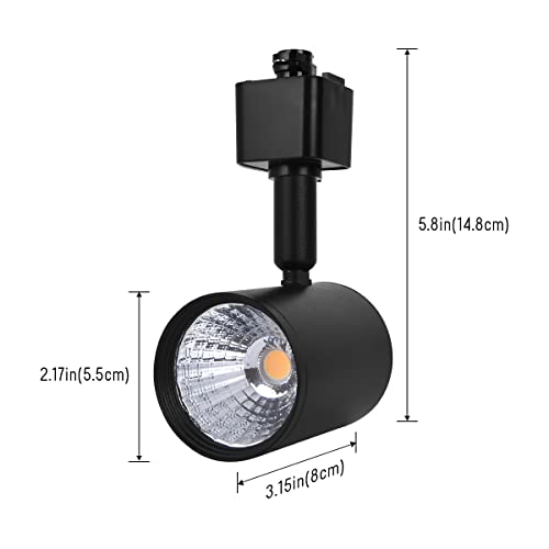 12 Pack H Type LED Track Lighting Heads 6.5W 4000K Neutral White (4000K Neutral White)