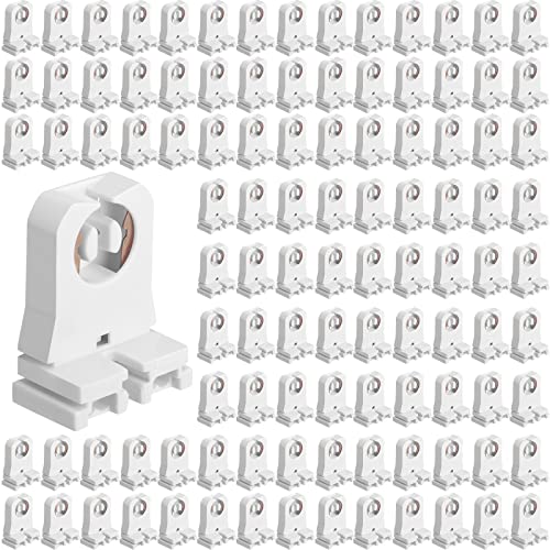 100 Pack Non Shunted LED Tombstones T8 T10 T12 Lamp Holder (Without Wire)