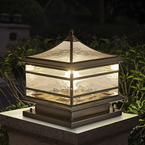 All Copper Solar Outdoor Post Lights
