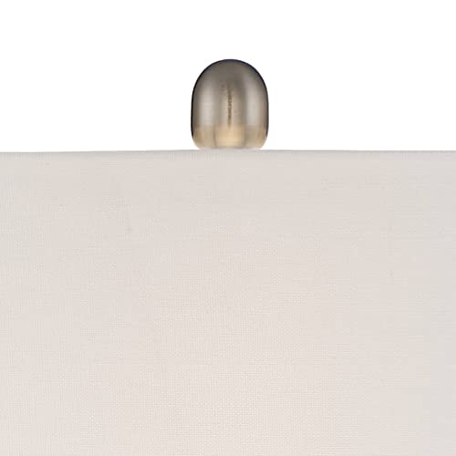 Roxie 31" Large Table Lamps Set of 2 Silver Brushed Nickel Metal