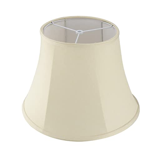 38005-2, Bell Collapsible Spider Lamp Shade, Natural, 9" Top x 15" Bottom x 11" Slant Height, Set of 2 (9" Top x 15" Bottom x 11" Slant / Natural)