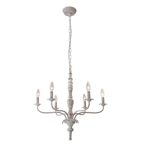 Farmhouse 6 Lights French Country Chandelier