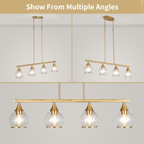 Island Light for Kitchen (Gold / 4-Light)