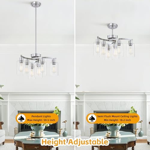 6 Light Modern Chandelier