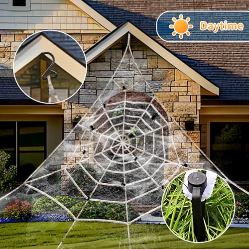 Spider Webs Halloween Decorations Outdoor