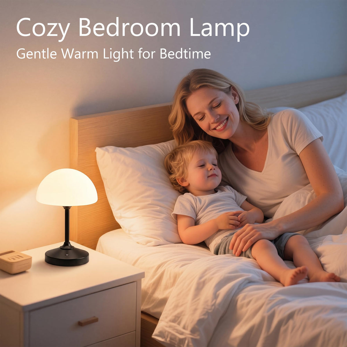 Table Lamp Cordless Lamp (Black)