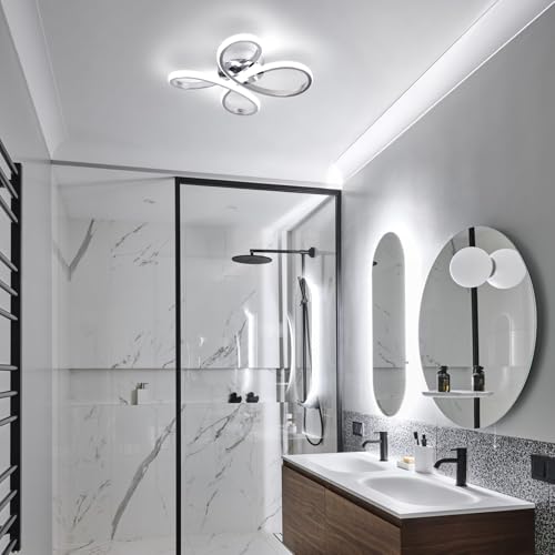 Modern LED Ceiling Light (Chrome / 1 Pack)