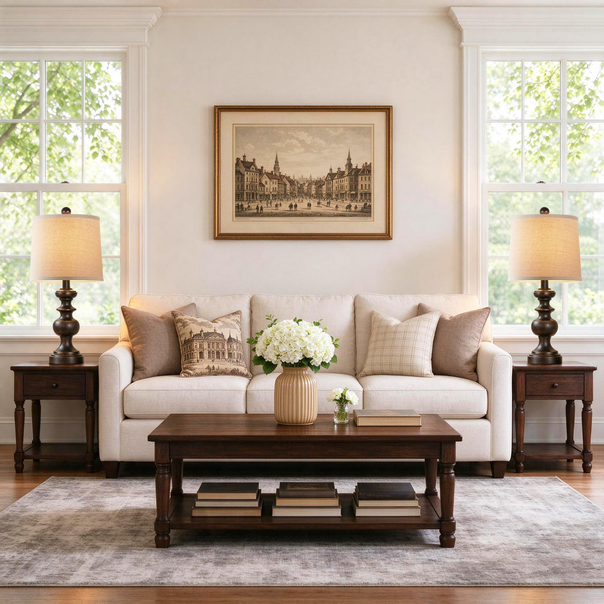 Farmhouse Table Lamp Set of 2 (Oil-Rubbed Bronze / 22 Inch)