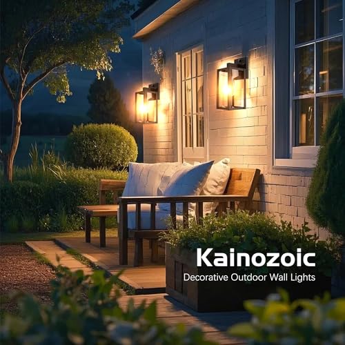 Motion Sensor Dawn to Dusk Outdoor Sensor Light Fixture Waterproof Porch Lights Anti (13 Inch)