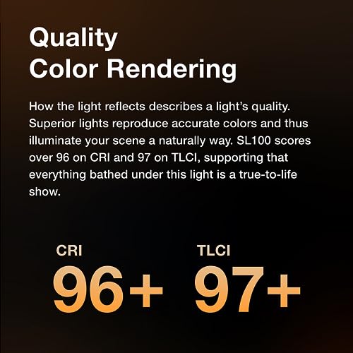 SL100Bi 2 Light Kit 100W Continuous LED Video Light bowens mount photography lighting with Softbox Light stand for video recording