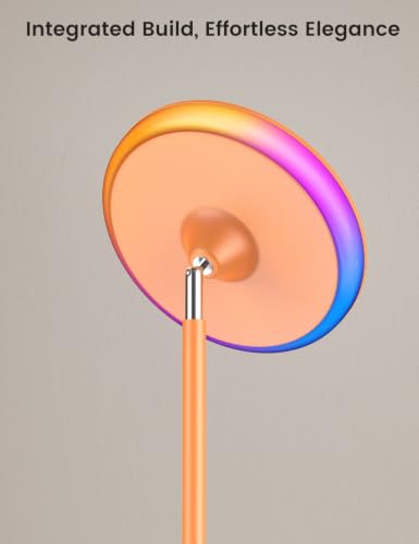 UFO Torchiere Floor Lamp (Orange)