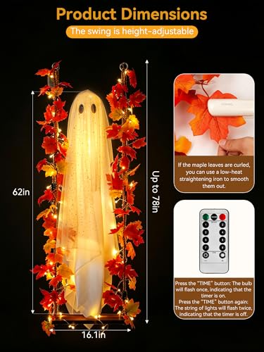 Halloween Decorations Outdoor Indoor (Medium Plus ghost)