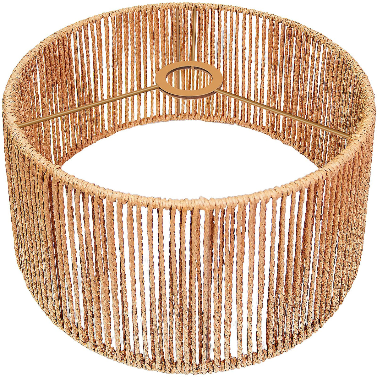 Hanging Light Rattan Lamp Shades Boho Lamp Shade 12.6in x 6.7in (12.6 Inch Rattan Lamp Shape)