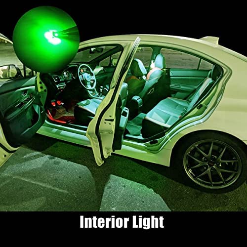 194 LED Bulb Green 168 T10 192 2825 W5W LED Bulb (Green / 194/192/168)