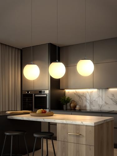 Globe Pendant Light (Black-White / Globe 1-Light)