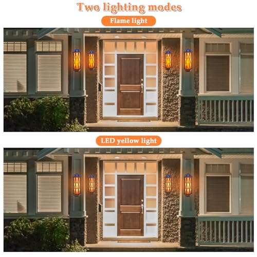 2 Pack Flickering Flame Wall Sconces (Large)