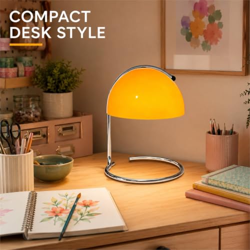 Modern Table Lamp (Orange, 8.7 Inch)