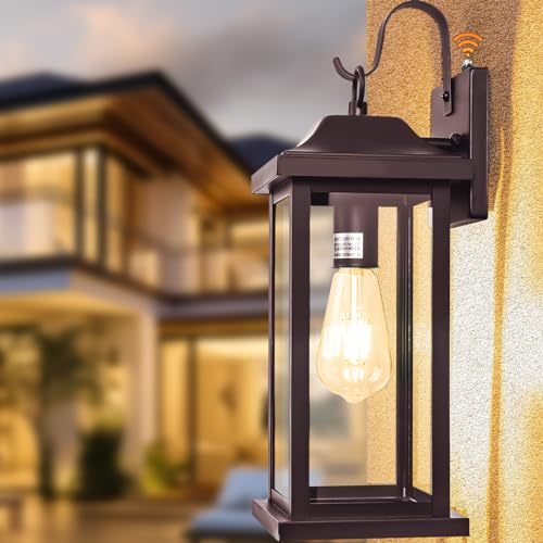 Dusk to Dawn Porch Light Outdoor Bronze 17 Inch (Bronze / 17 Inch)