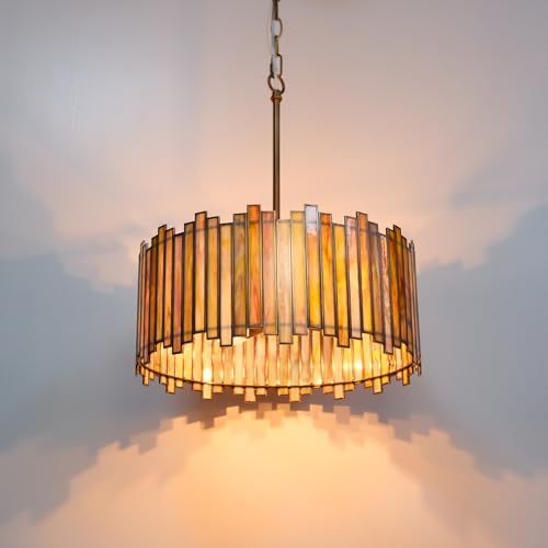 Lighting Gold Drum Chandelier 4
