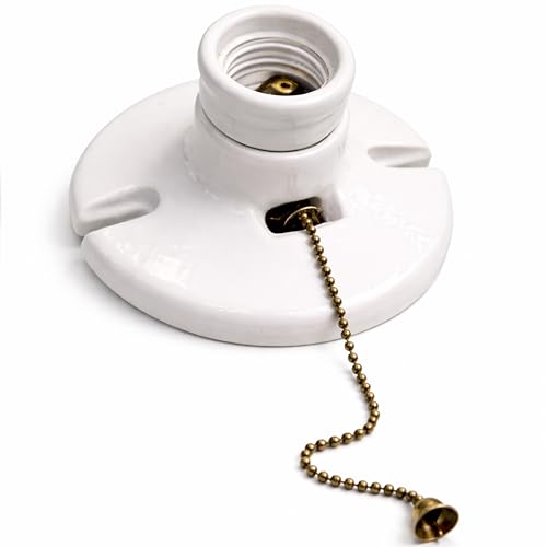 Pull Porcelain Lamp Holder (Porcelain Pull Chain)