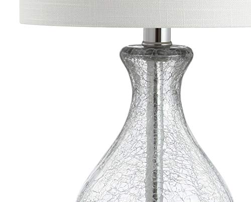 Playa Table Lamp 21" Crackled Glass and Metal