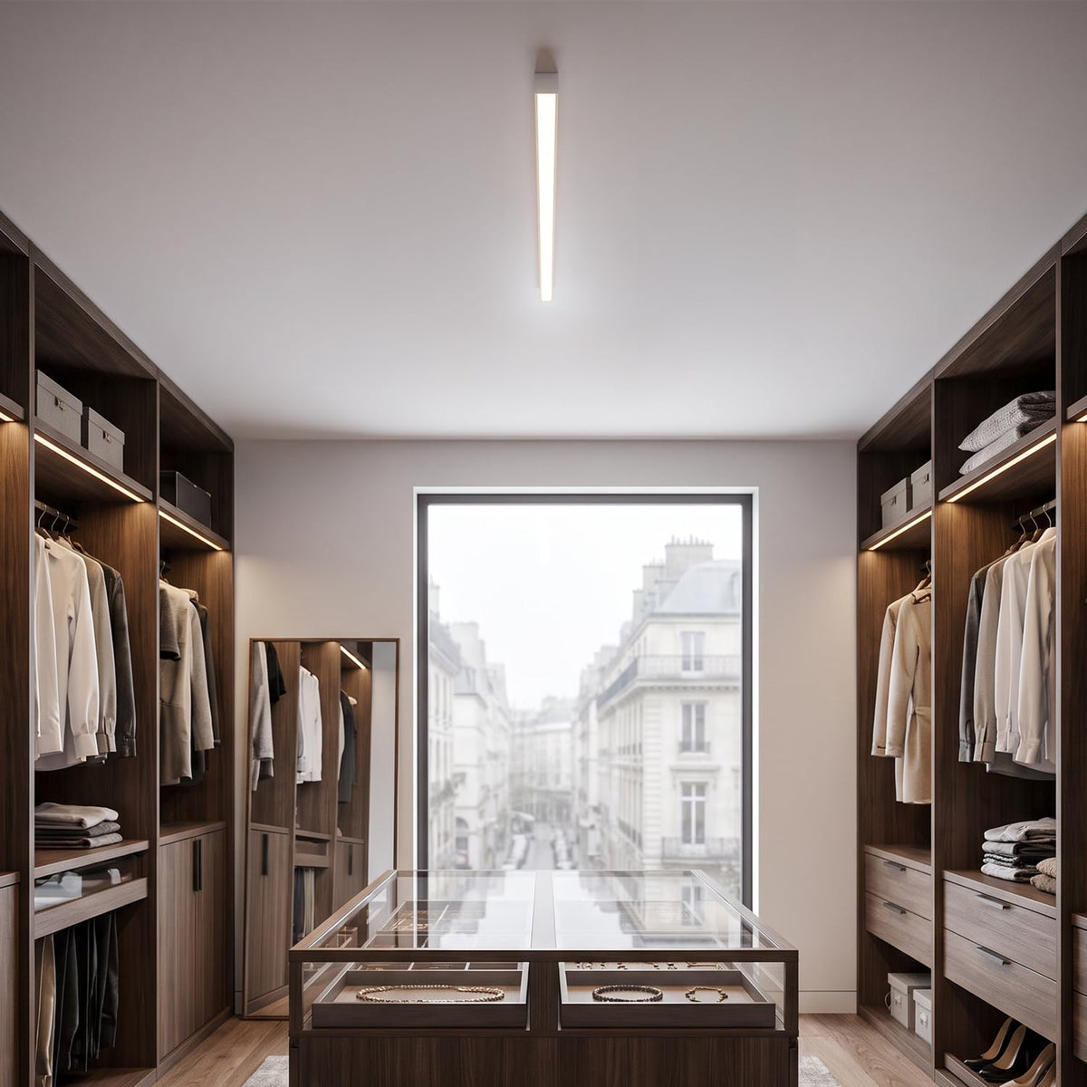 White ceiling light LED (White / 39.4IN)