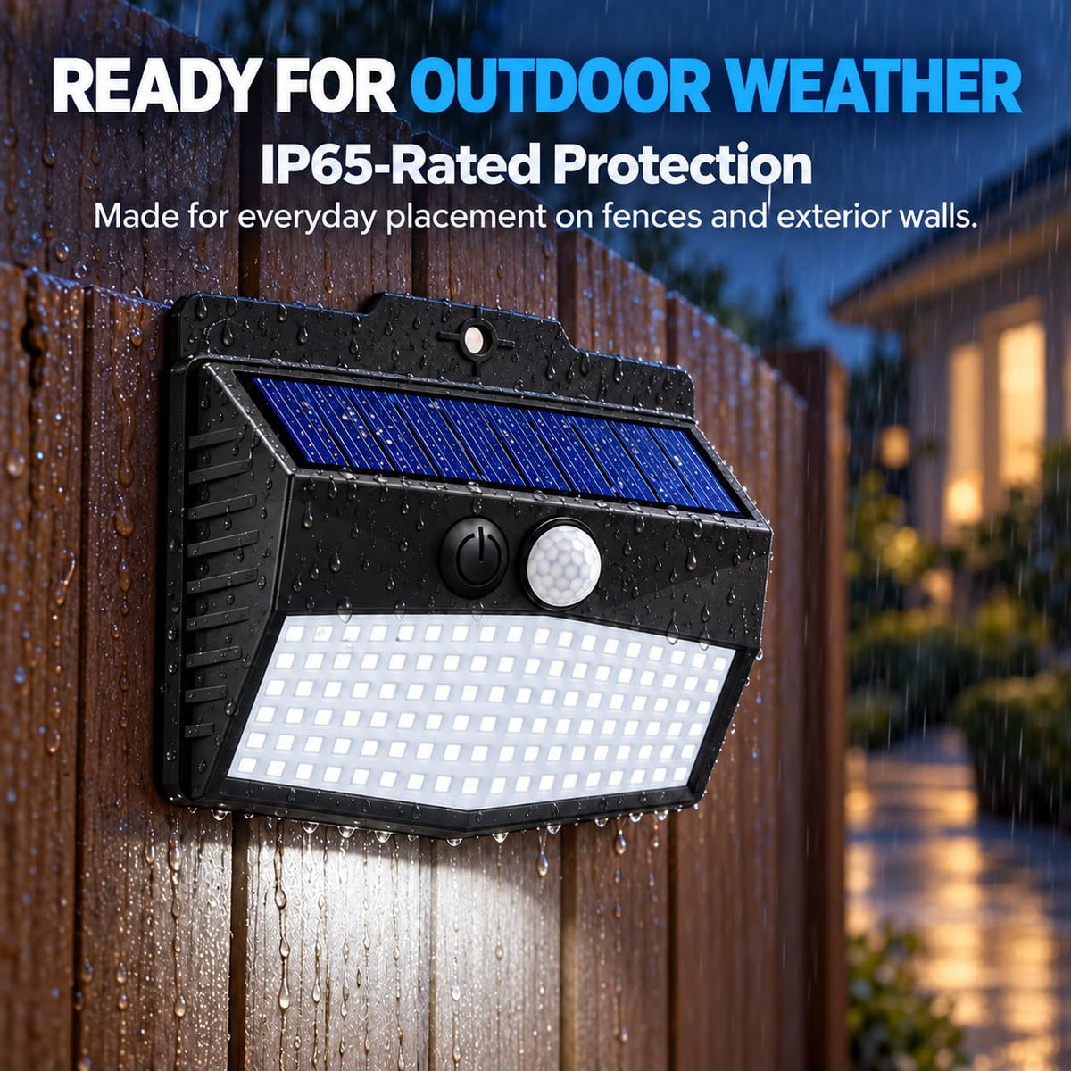 Solar Motion Sensor Outdoor Light 2 Pack