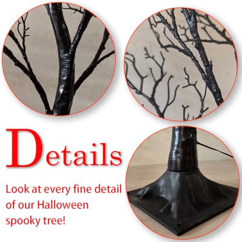 Halloween Tree Lights 150 Orange LED 4FT Plug in