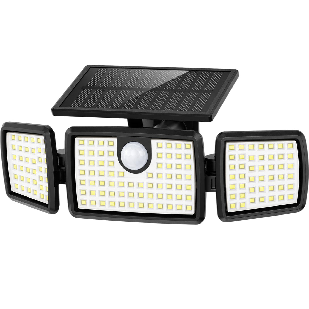 Solar Motion Sensor Flood Lights Outdoor (1 Pack-Non-remote)