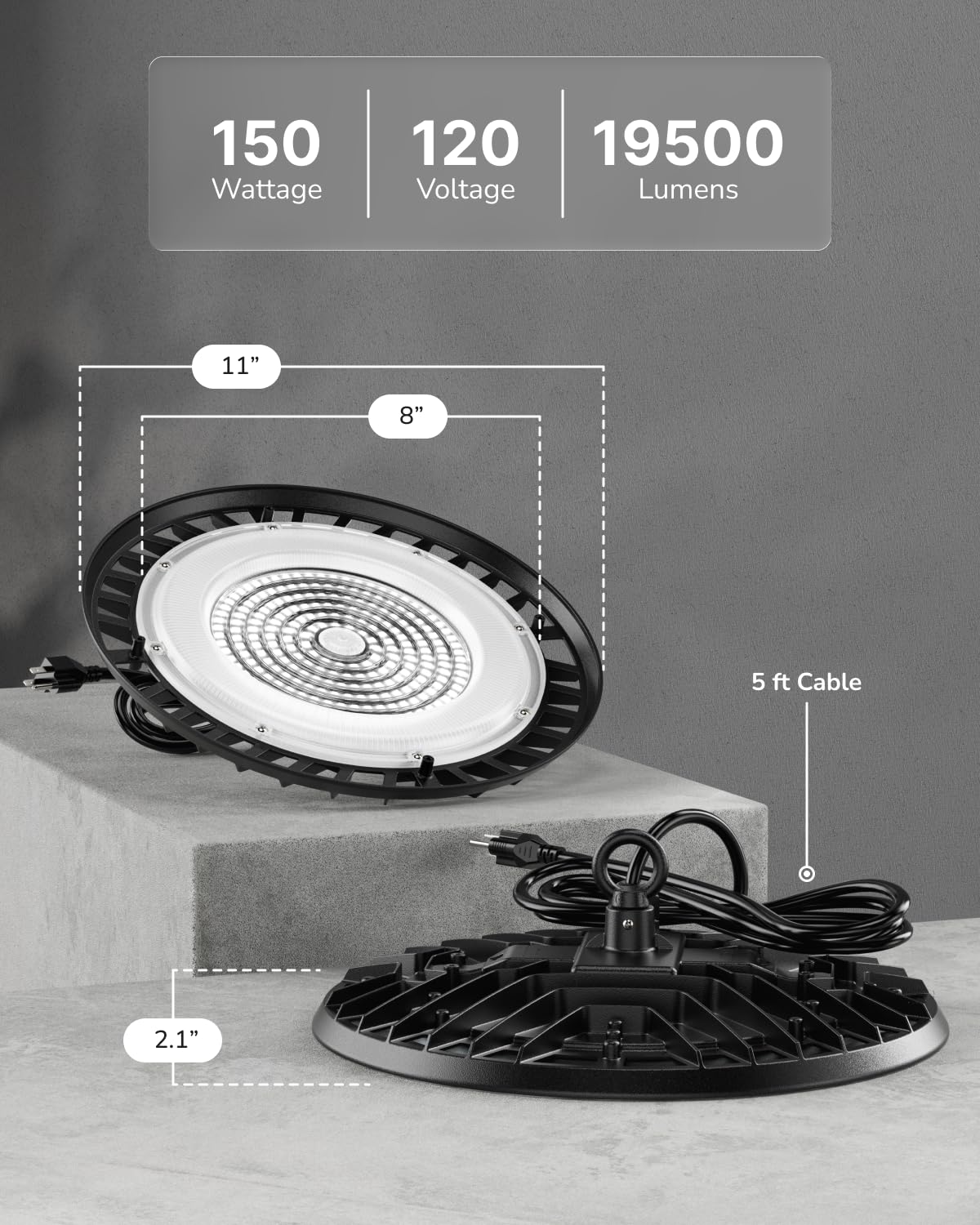 Sunco 6 Pack UFO LED High Bay Lights (6 Pack)