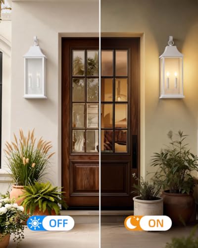 22" Large Outdoor Wall Lights (White / 22 Inch)